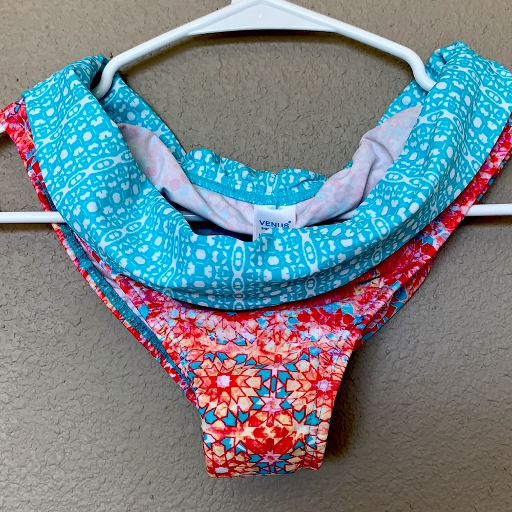 Printed High-Waist Bikini Bottom